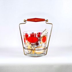 Isspand - med drinksopskrifter og tang