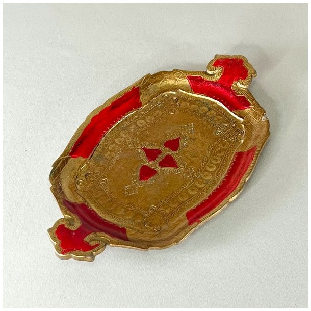 Lille bakke - italiensk, dekoreret tr 