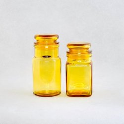 Apotekerglas - italienske, gul 