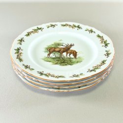 Woodland Manor - middagstallerkener (4 stk samlet) 