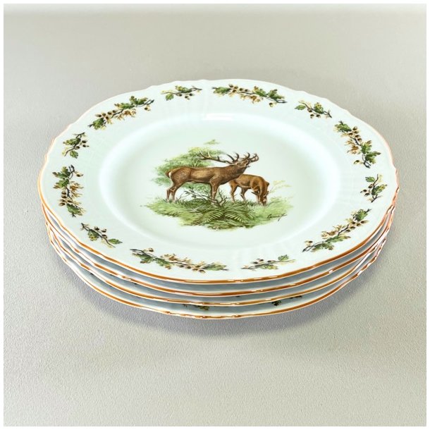 Woodland Manor - middagstallerkener (4 stk samlet) 