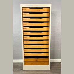 Arkivskab med jalousilge - SOLGT 