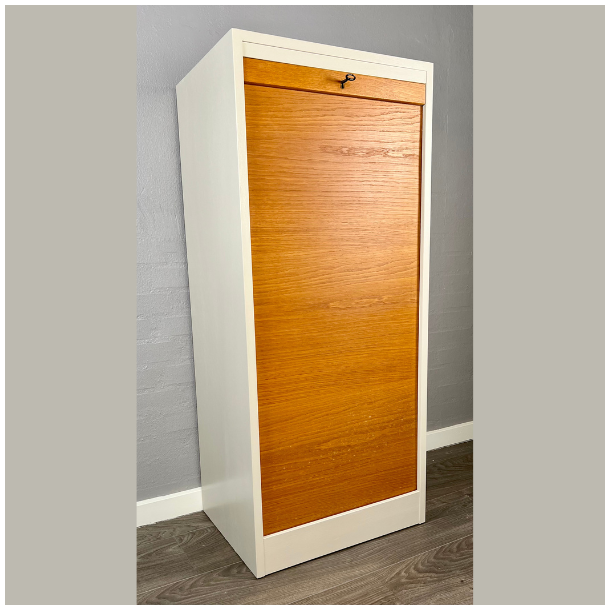 Arkivskab med jalousilge - SOLGT 