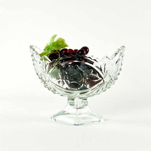 Glasskl - vintage jardiniere p fod