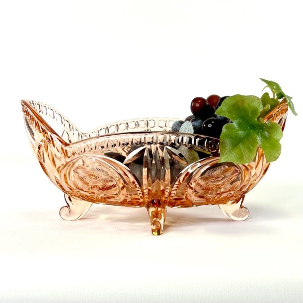 Glassk�l - lyser�d jardiniere p� f�dder, XL 