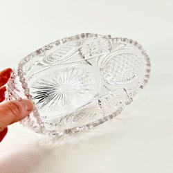 Glasskl - vintage jardiniere, lille