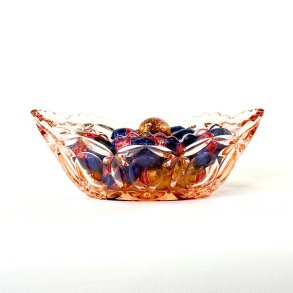 Glassk�l - vintage jardiniere, lyser�d