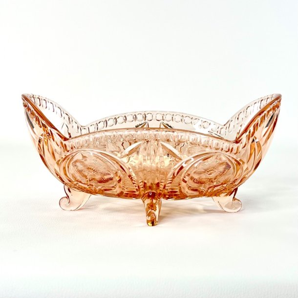 Glassk�l - lyser�d jardiniere p� f�dder, XL 