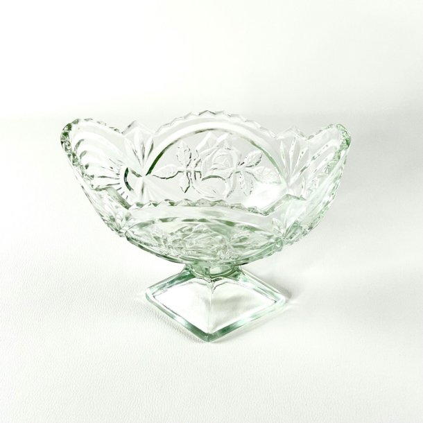 Glasskl - vintage jardiniere p fod