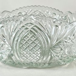 Glasskl - vintage jardiniere m/takker