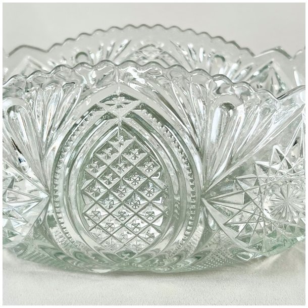 Glasskl - vintage jardiniere m/takker