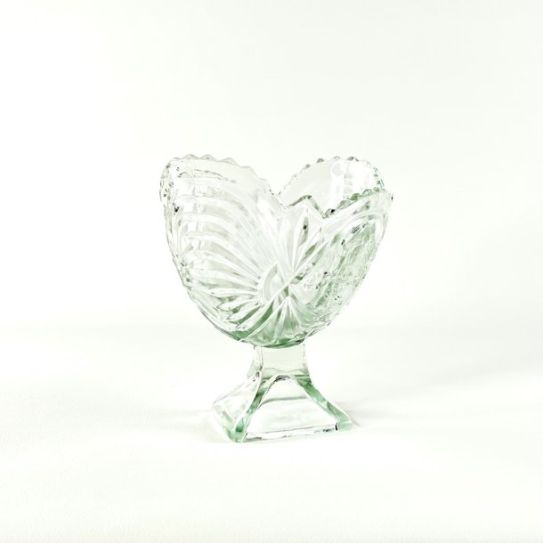 Glasskl - vintage jardiniere p fod