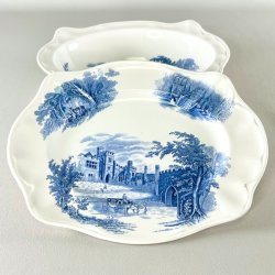 Serveringsst i 2 dele  - engelsk porceln, Haddon Hall 