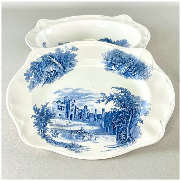 Serveringsst i 2 dele  - engelsk porceln, Haddon Hall 