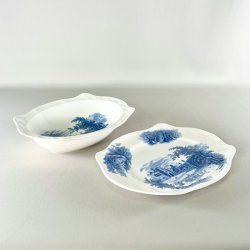 Serveringsst i 2 dele  - engelsk porceln, Haddon Hall 