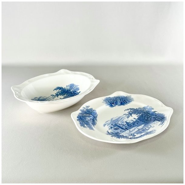 Serveringsst i 2 dele  - engelsk porceln, Haddon Hall 