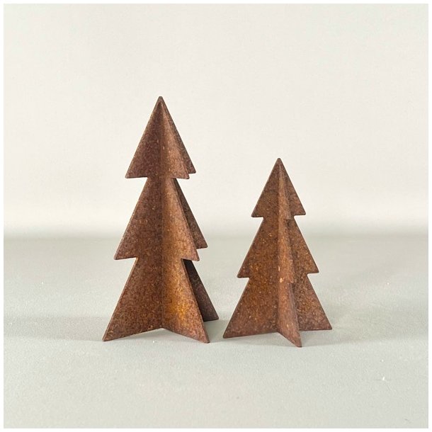 Sm juletrer i metal (st a' 2 stk samlet) 