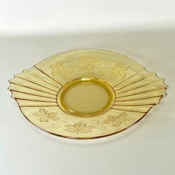 Glasfad - vintage, gyldent