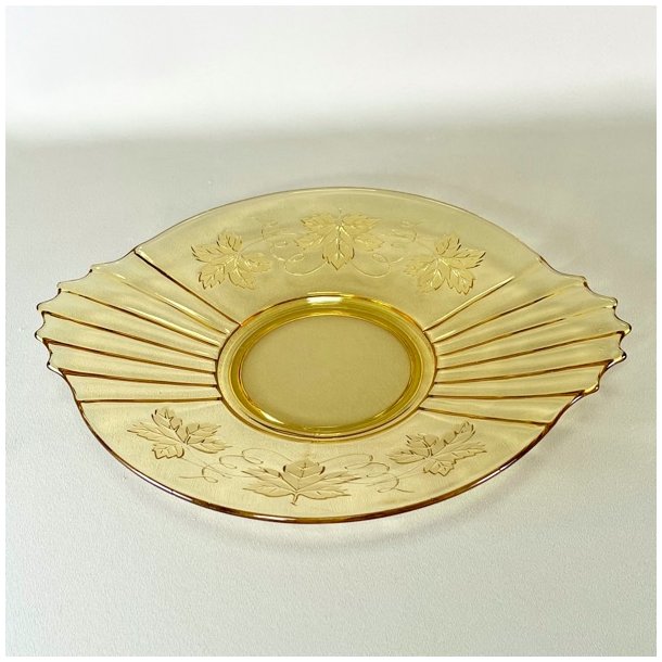 Glasfad - vintage, gyldent