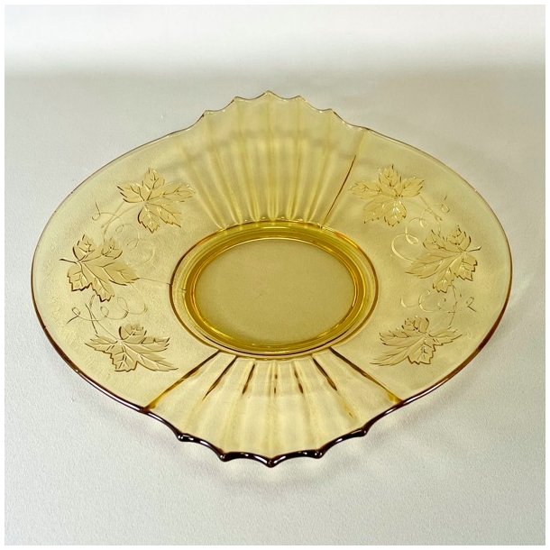 Glasfad - vintage, gyldent