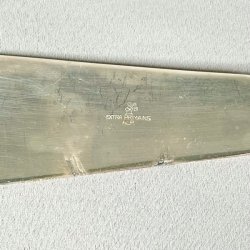 Vintage lagkagekniv - slvplet