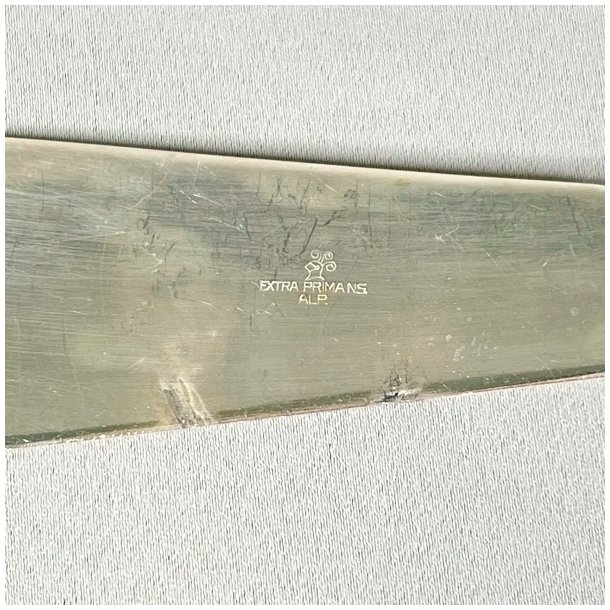 Vintage lagkagekniv - slvplet