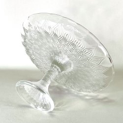 Glasopsats - vintage kagefad, klart glas