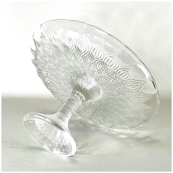 Glasopsats - vintage kagefad, klart glas