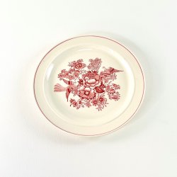 Tallerken dyb �23,5 - Gustavsberg Asiatic r�d