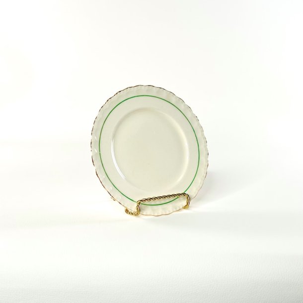 Tallerken, kage �15,5 - engelsk fajance, Grindley Cream Petal