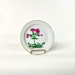 Kagetallerken (6 stk samlet) - h�ndmalet blomstermotiv