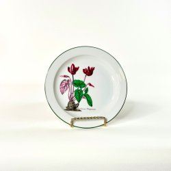 Kagetallerken (6 stk samlet) - h�ndmalet blomstermotiv