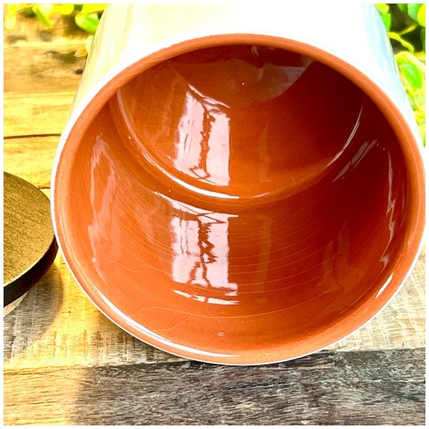 Knabstrup 'ordsprog' krukke til kakao