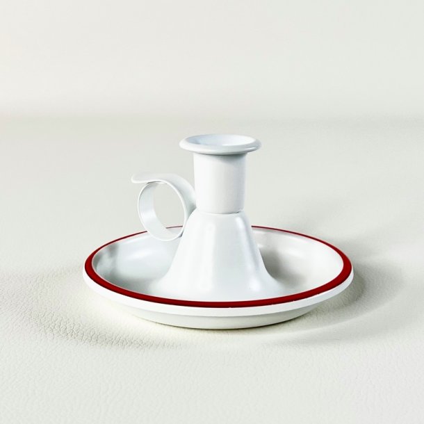 Kammerstage - hvid med r�d kant