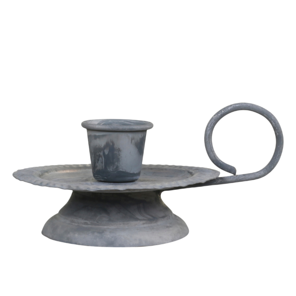 Kammerstage p fod - zinkfarvet