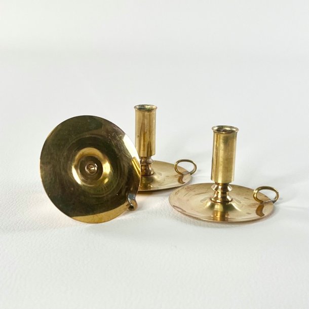 Trio af sm� messing kammerstager