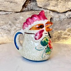 Vintage fransk kande - hane, fajance