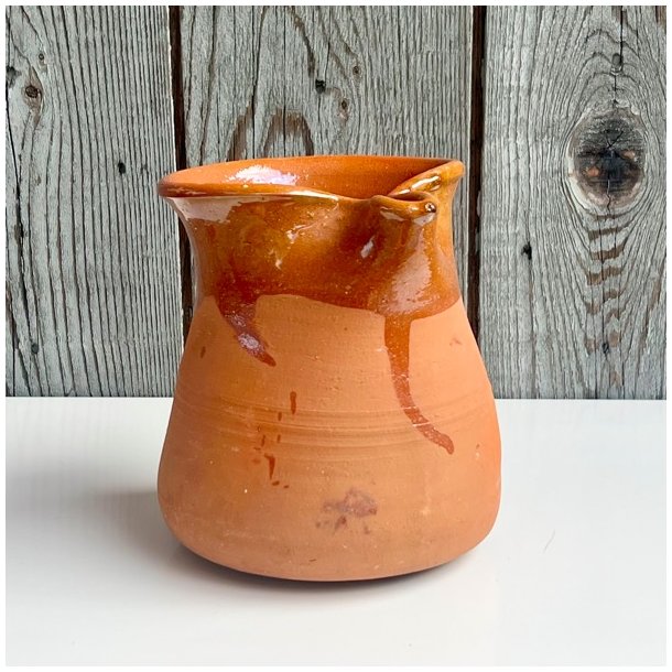 Vintage fransk kande - terracotta lertj