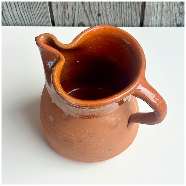 Vintage fransk kande - terracotta lertj