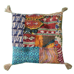 Kantha stonewash vintage hynde (40x40 cm) - forskellige designs