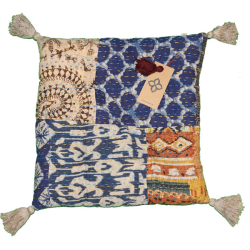 Kantha stonewash vintage hynde (40x40 cm) - forskellige designs