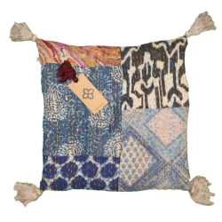 Kantha stonewash vintage hynde (40x40 cm) - forskellige designs
