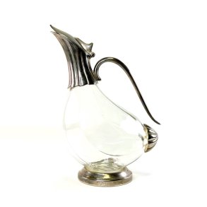 Karaffel - vintage med s�lvdetaljer