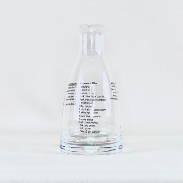 Glasflaske til dressing - med opskrift