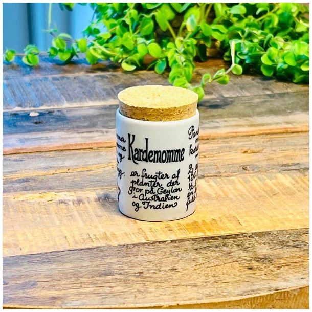 Krydderikrukker - hvid med opskrift