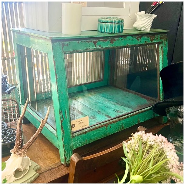 Udstillingsmontre - vintage, grn