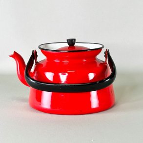 Emalje tepotte - rd fra Glud & Marstrand