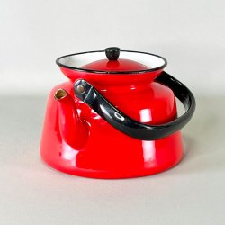 Emalje tepotte - rd fra Glud &amp; Marstrand