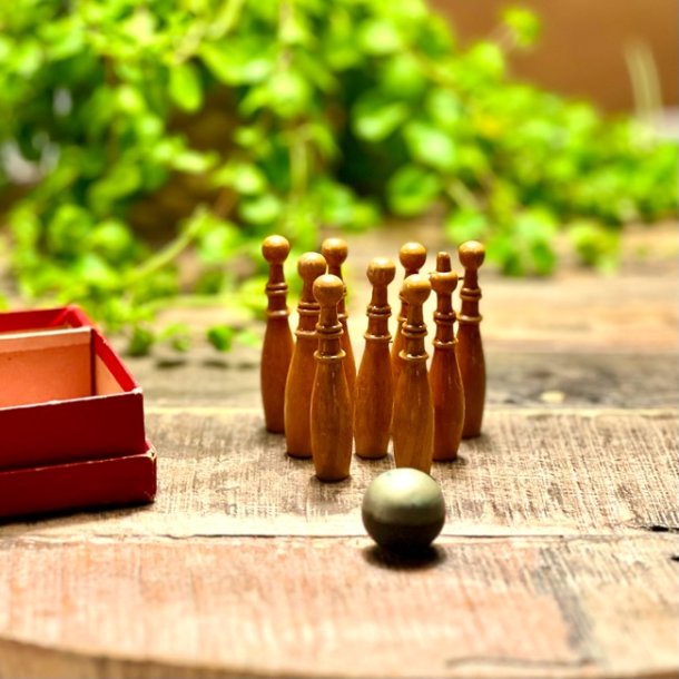 Miniature keglespil - vintage legetj