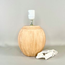 Rillet lampefod - keramik 